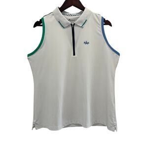PETER MILLAR Women’s Chrissie Sleeveless Performance Golf Top Size XL